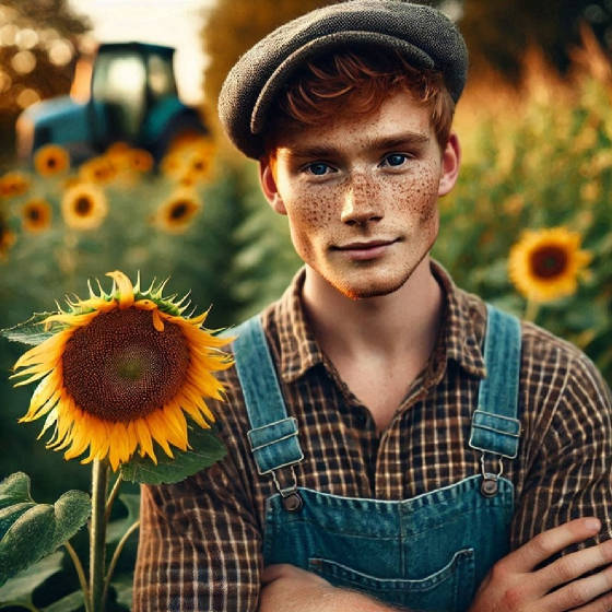 cappedgingerfarmboysunflowers.jpg